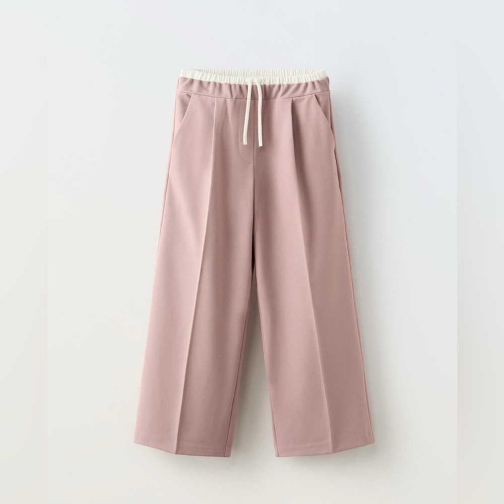 NEW ZARA GIRLS DOUBLE WAISTBAND PANTS